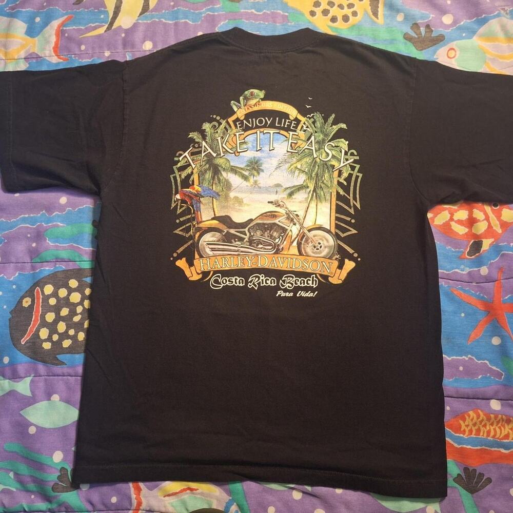 Harley Davidson Costa Rica Collector’s Edition Tropical Graphic Tee Men's Large